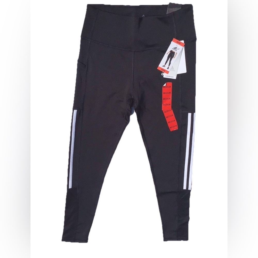 Adidas Women’s size M Leggings 3-Stripe High-Rise Tight with Mesh NWT